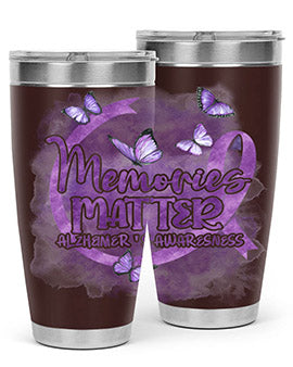 Memories Maer AlzheimerS Awareness 196#- alzheimers- Tumbler