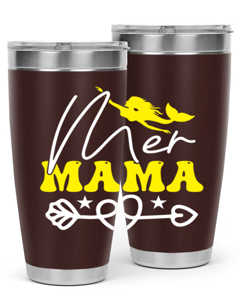 Mer Mama 332#- mermaid- Tumbler