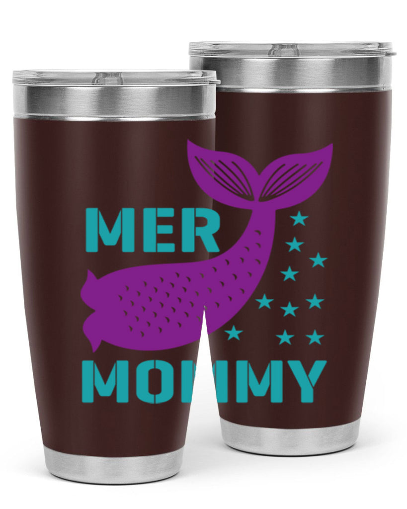 Mer Mommy 342#- mermaid- Tumbler