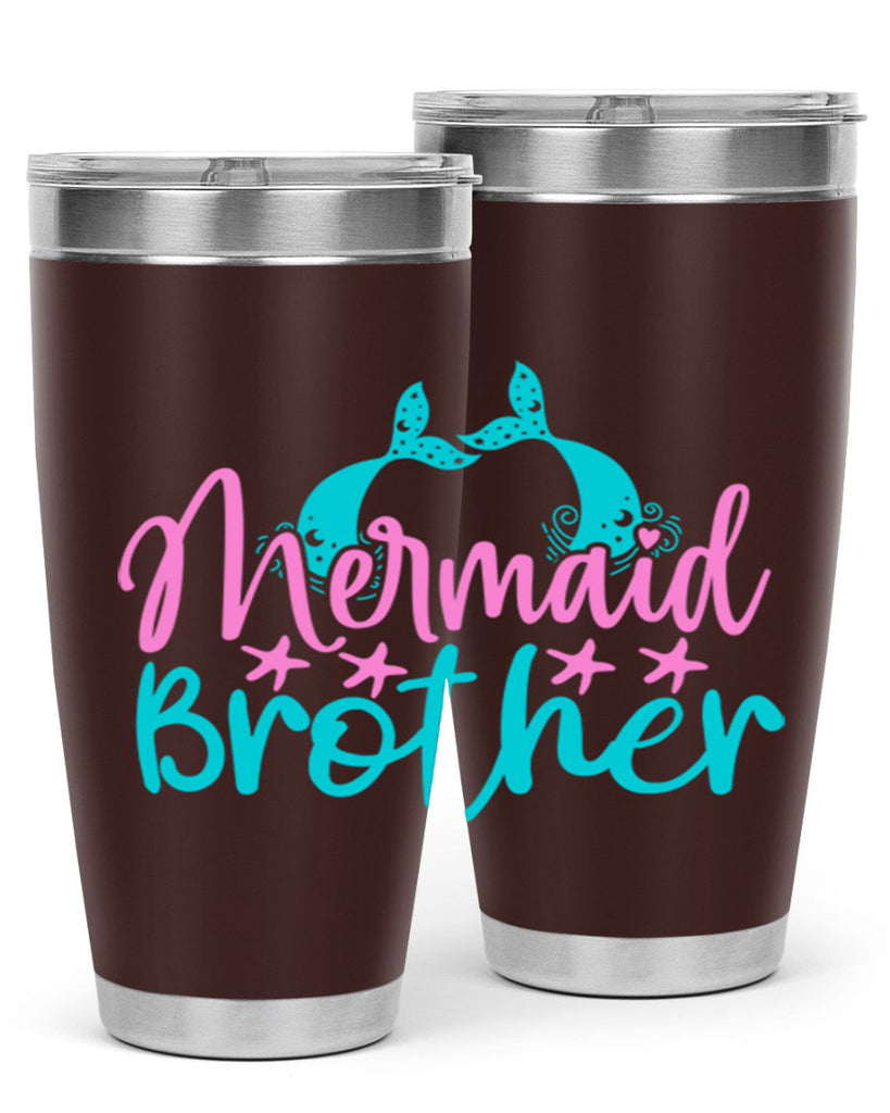 Mermaid Brother 354#- mermaid- Tumbler