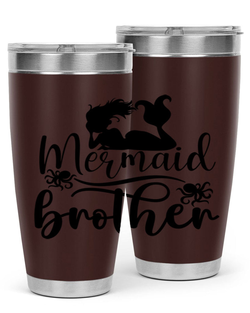 Mermaid Brother 355#- mermaid- Tumbler