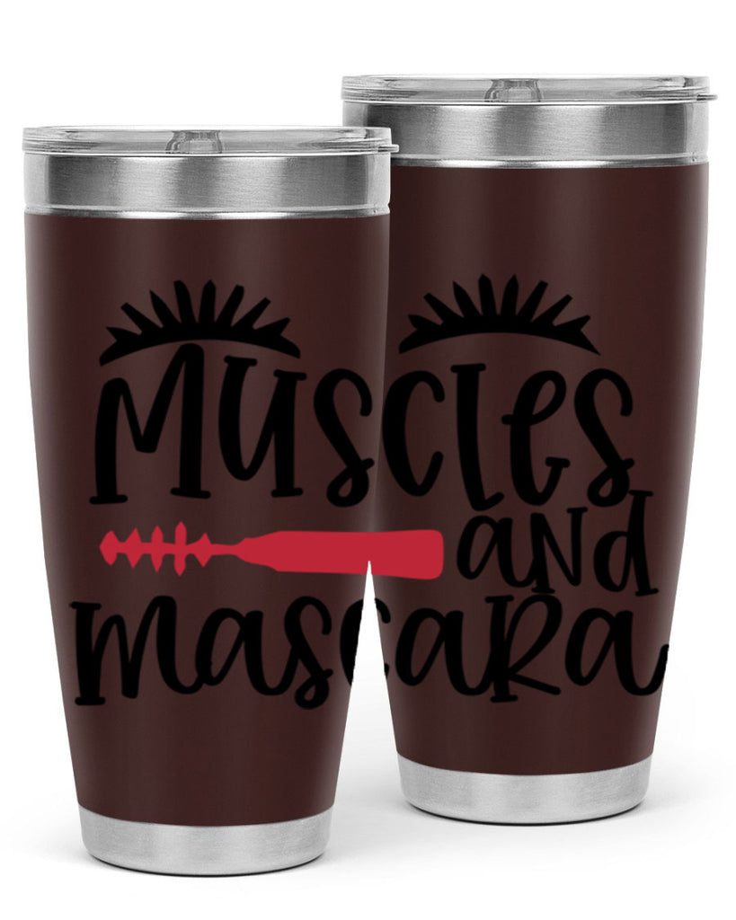 Muscles and mascara design Style 221#- make up- Tumbler