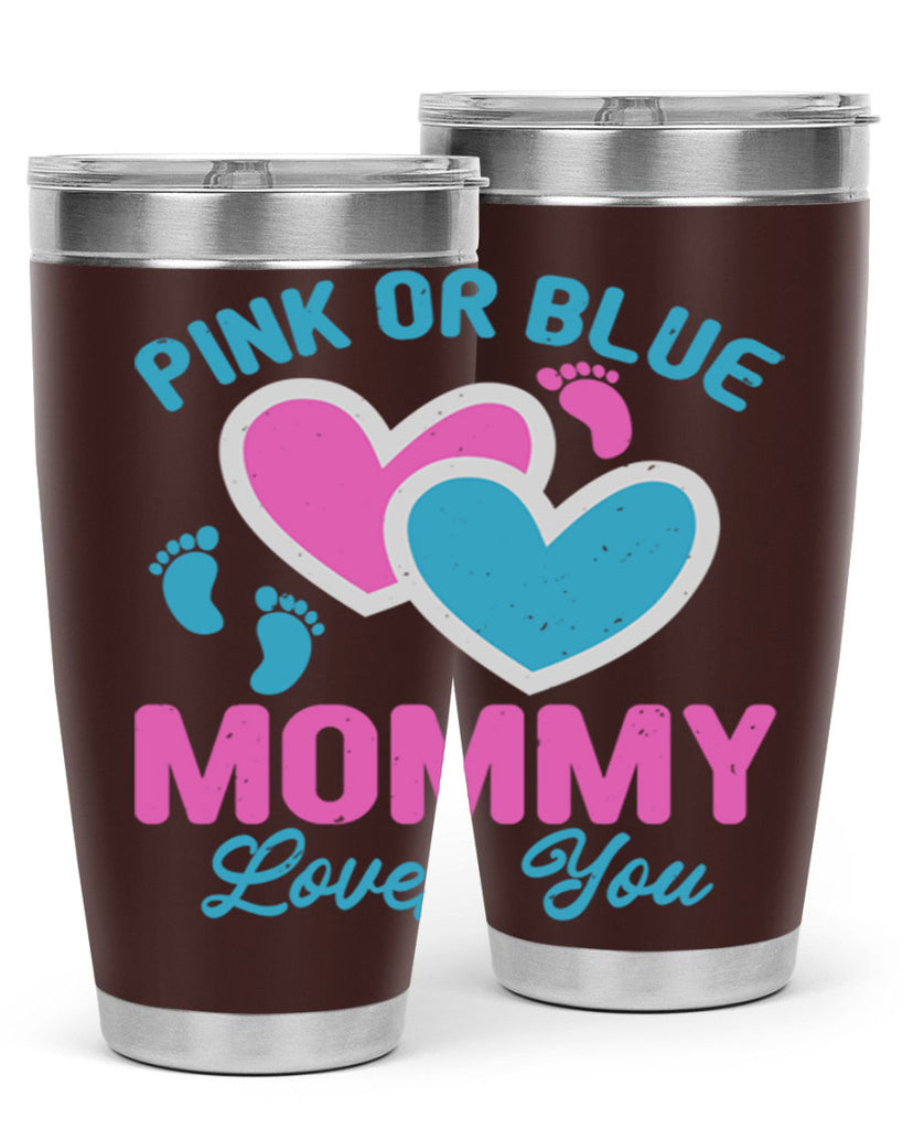 Pink or blue mommy loves you Style 180#- baby- tumbler