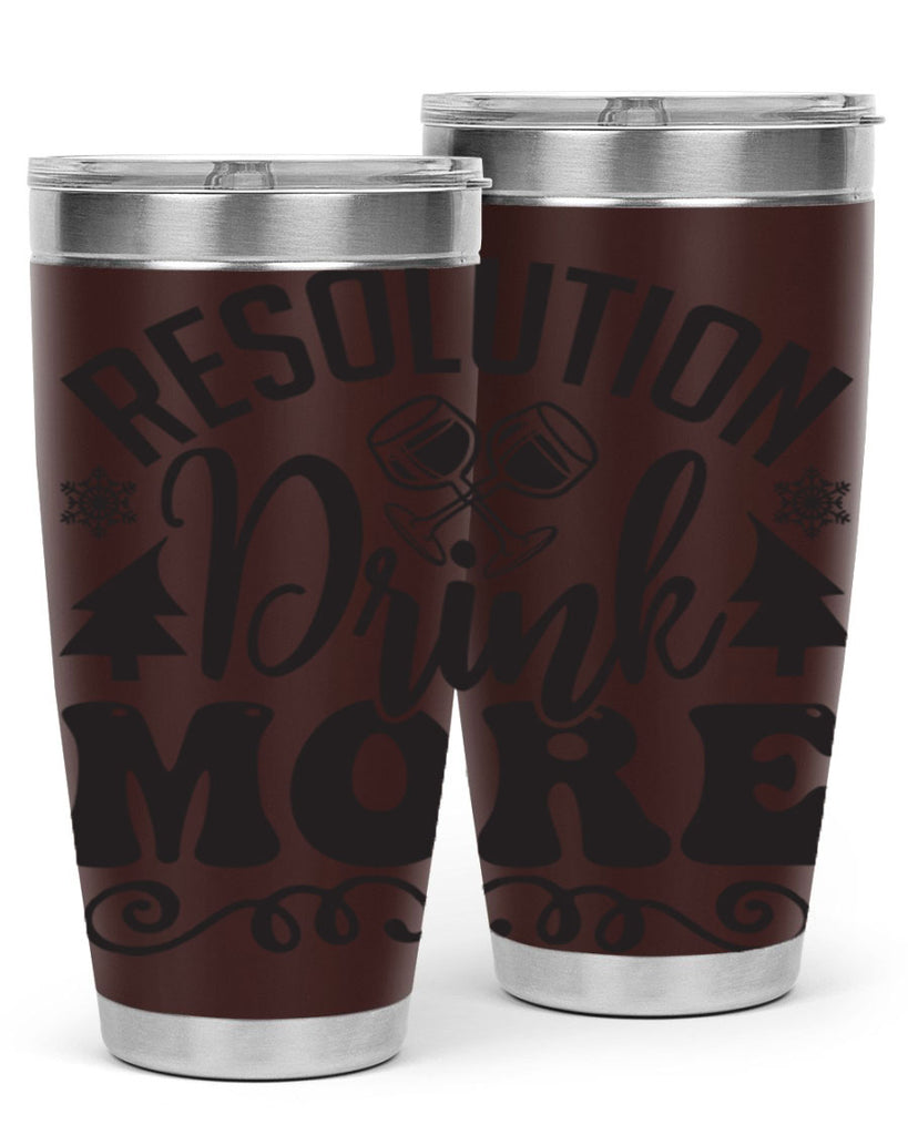 Resolution drink more 349#- winter- Tumbler