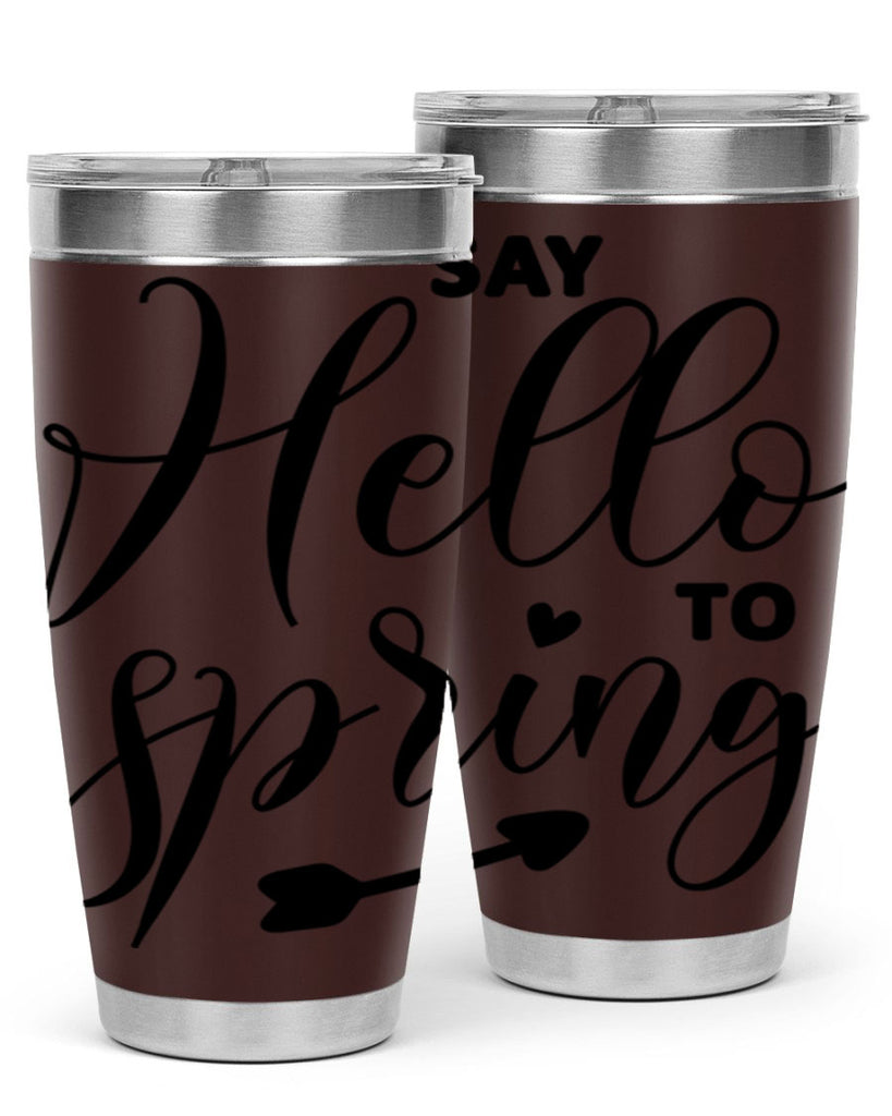 Say Hello to Spring402#- spring- Tumbler
