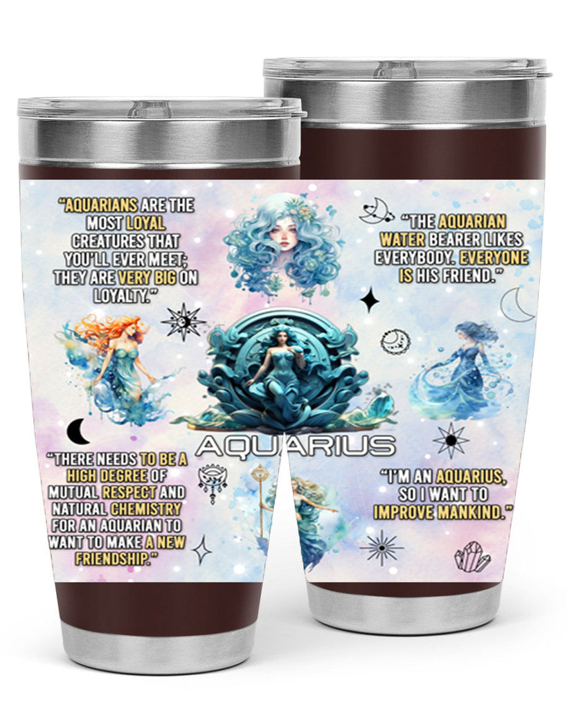 StraightAquarius 468#- zodiac- Tumbler