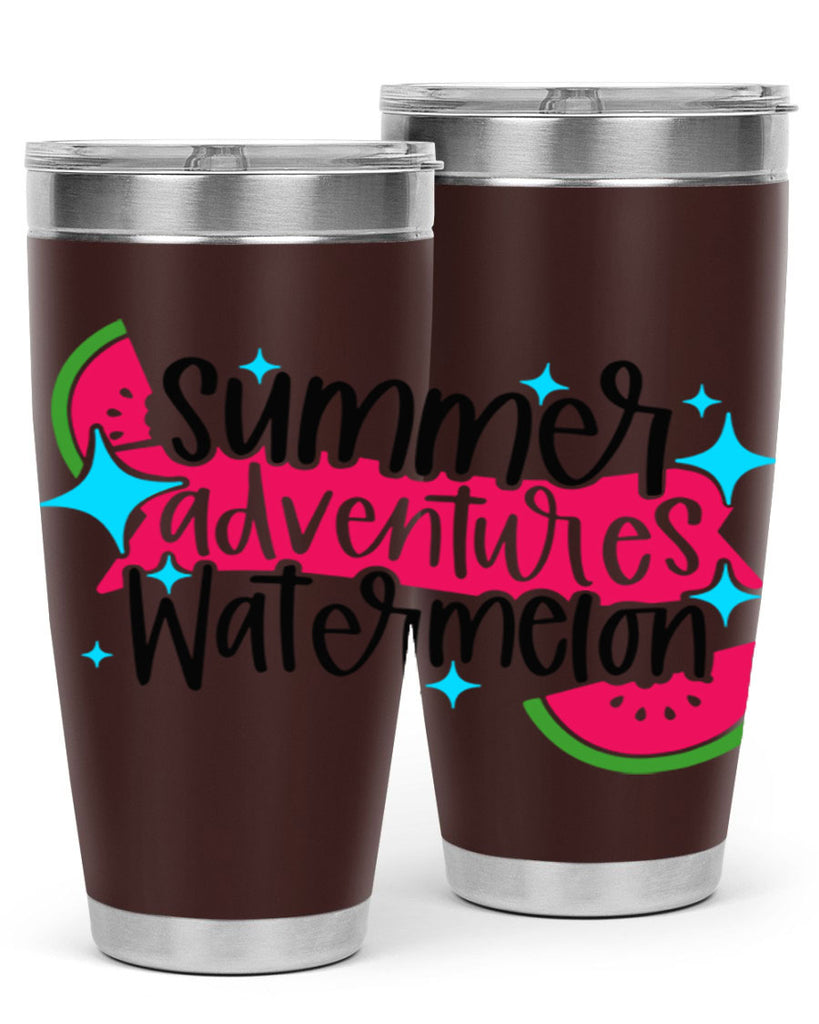 Summer Adventures Watermelon Style 23#- summer- Tumbler