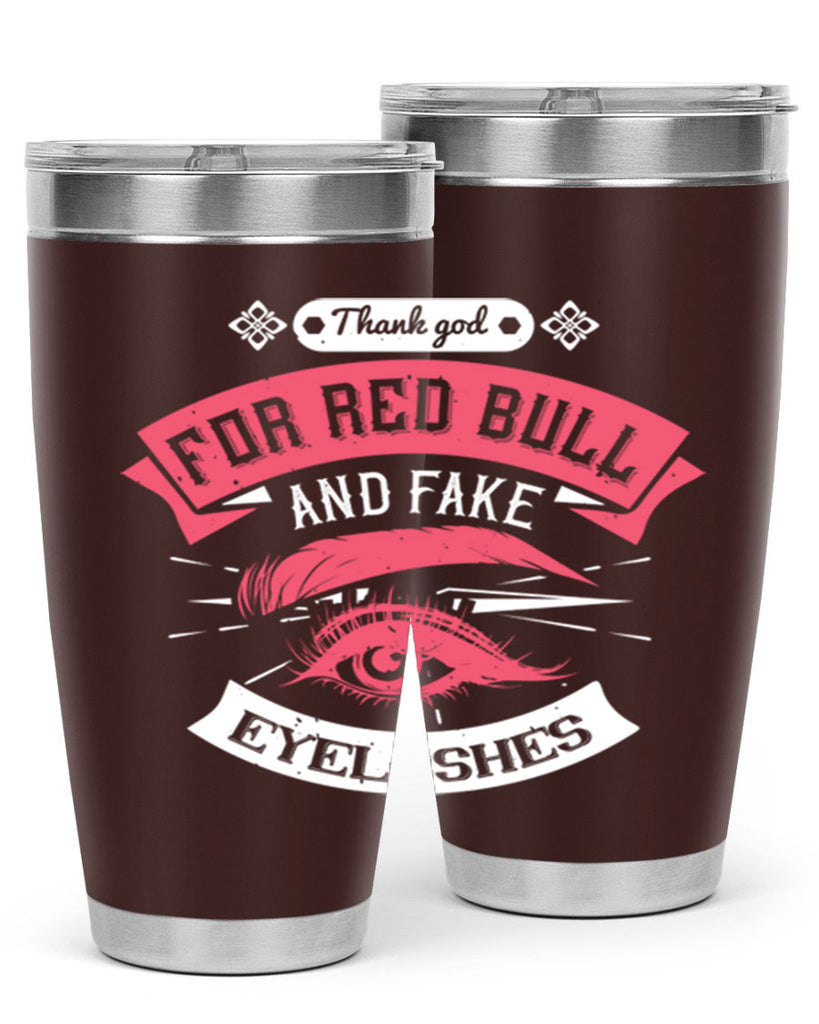 Thank god for Red Bull and fake eyelashes Style 185#- make up- Tumbler