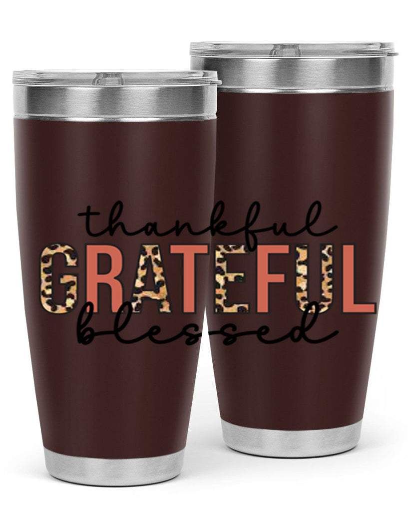 Thankful grateful blessed 602#- fall- Tumbler