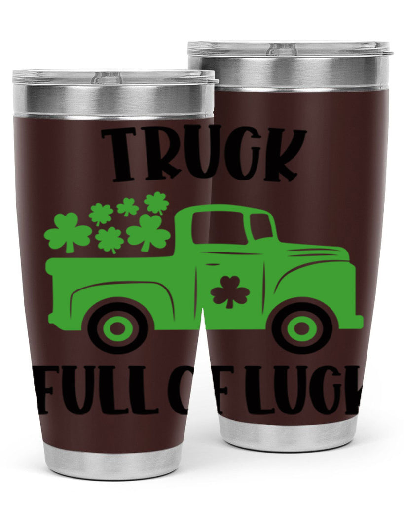 Truck Full Of Luck Style 19#- St Patricks Day- Tumbler