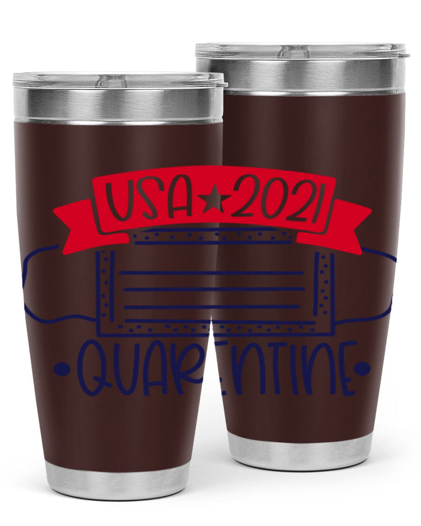 USA Quarentine Style 183#- Fourt Of July- Tumbler