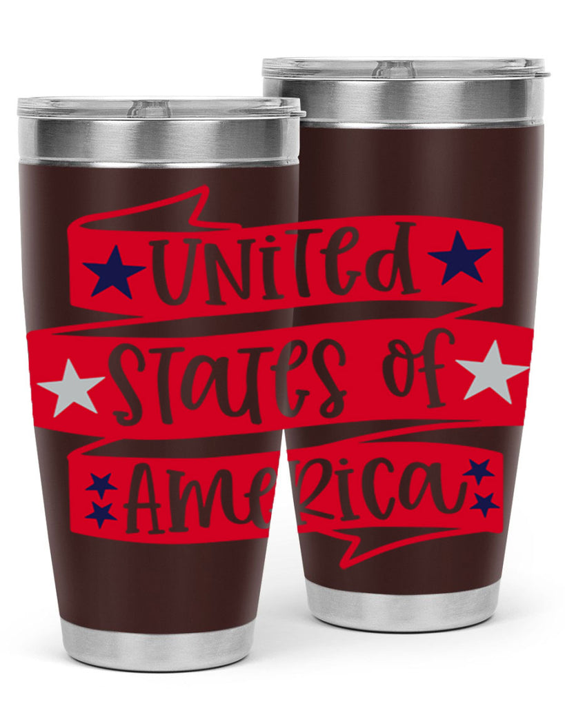 United States Of America Style 177#- Fourt Of July- Tumbler