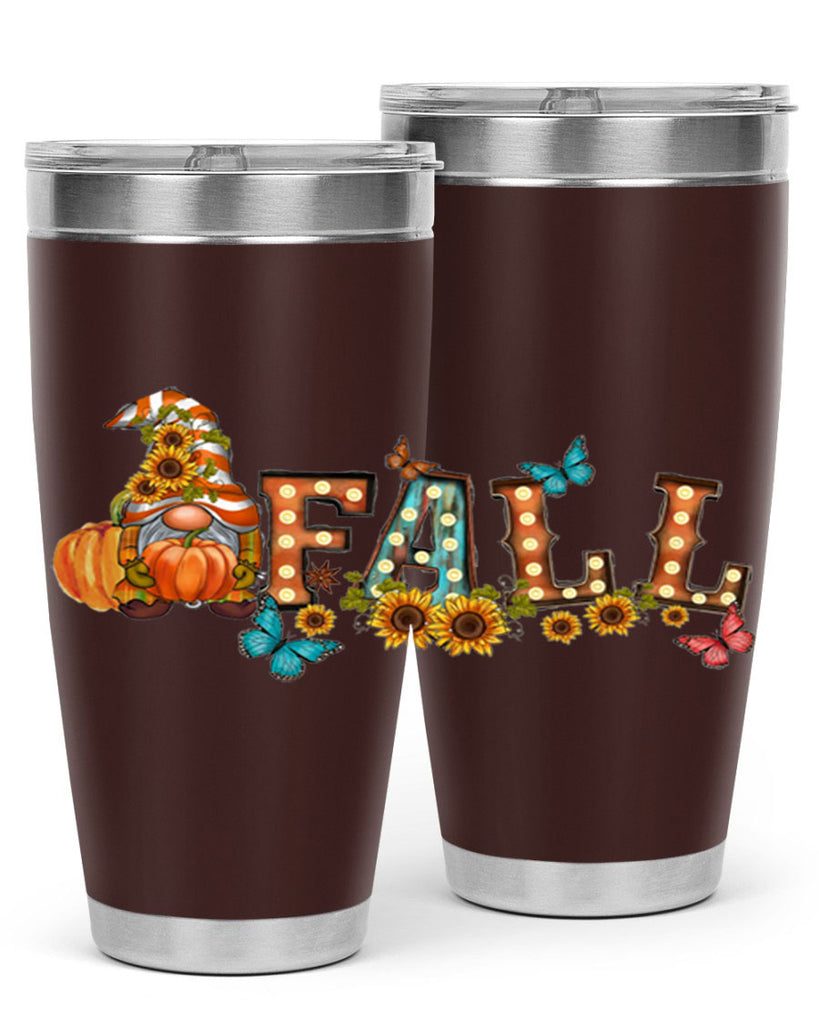 VintageFallGnome 626#- fall- Tumbler
