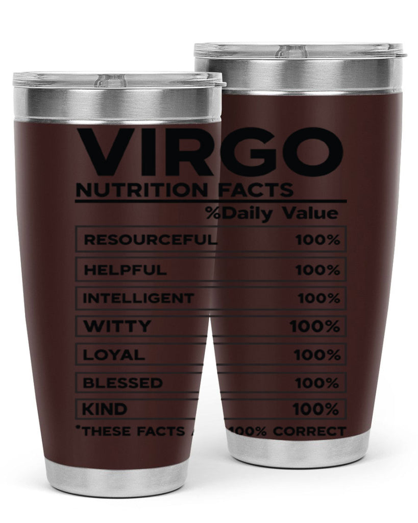Virgo Nutrition Facts 530#- zodiac- Tumbler