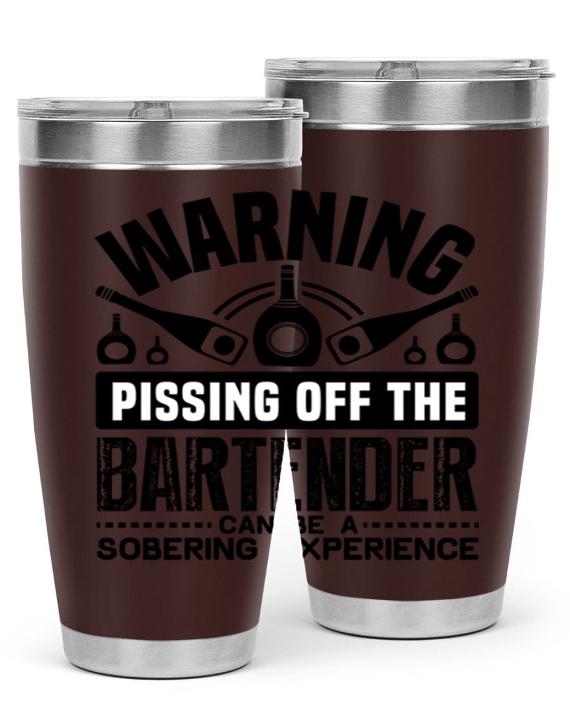 Warning Style 10#- bartender- tumbler