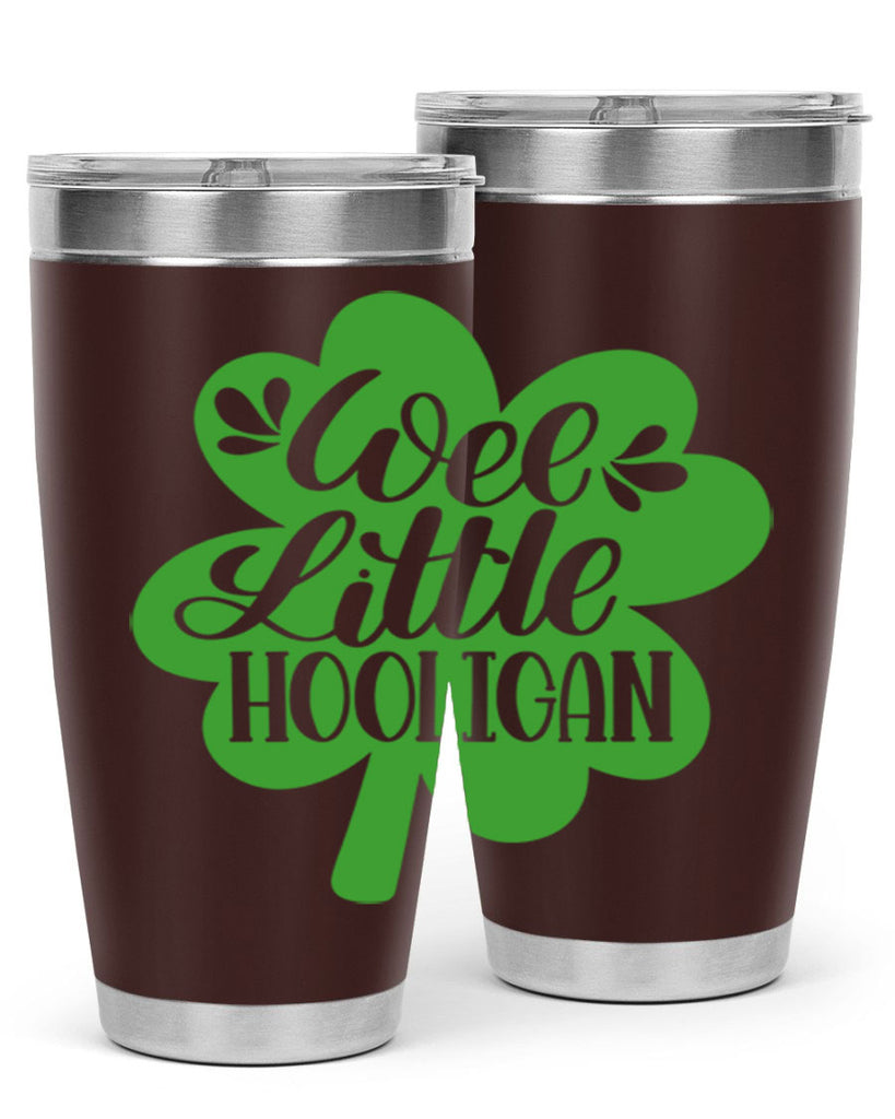 Wee Little Hooligan Style 16#- St Patricks Day- Tumbler