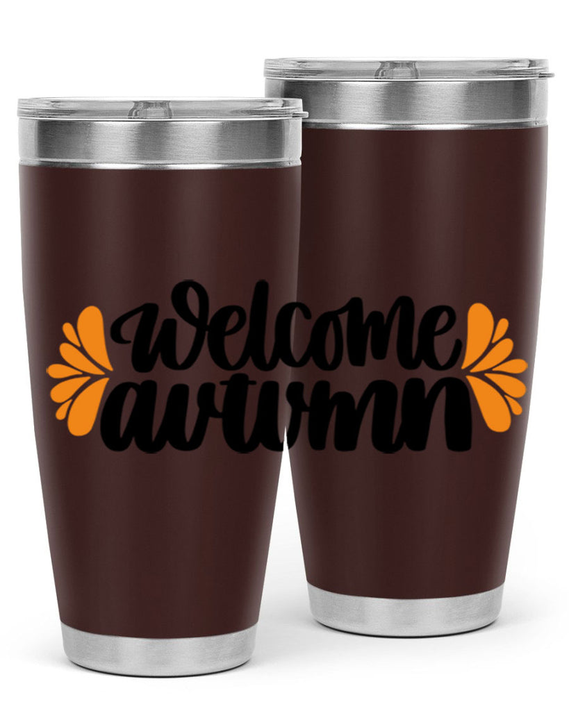 Welcome Autumn 513#- fall- Tumbler