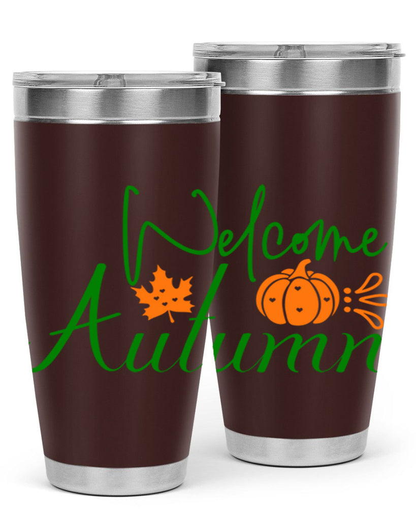 Welcome Autumn 627#- fall- Tumbler