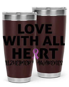 alzheimers awareness style 77#- alzheimers- Tumbler