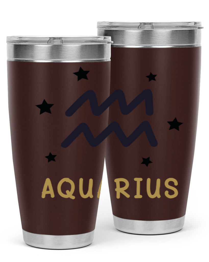 aquarius 83#- zodiac- Tumbler