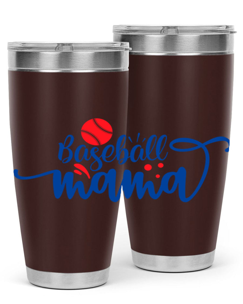 baseball mama 2208#- baseball- Tumbler