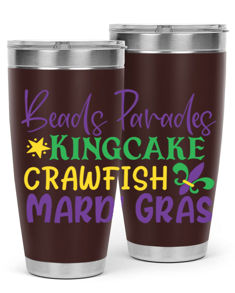 beads parades kingcake crawfish mardi gras 85#- mardi gras- Tumbler