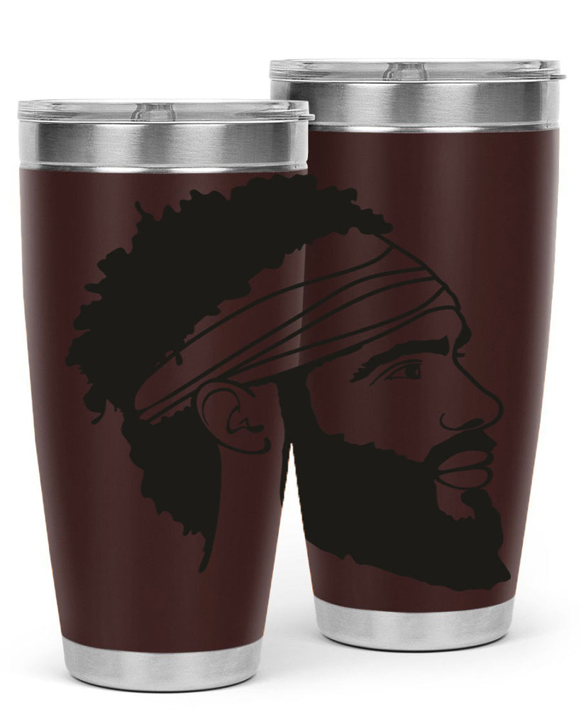 beardman 48#- black men - boys- tumbler