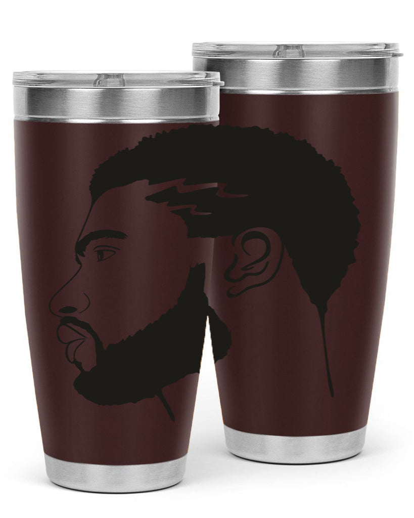 beardman 52#- black men - boys- tumbler