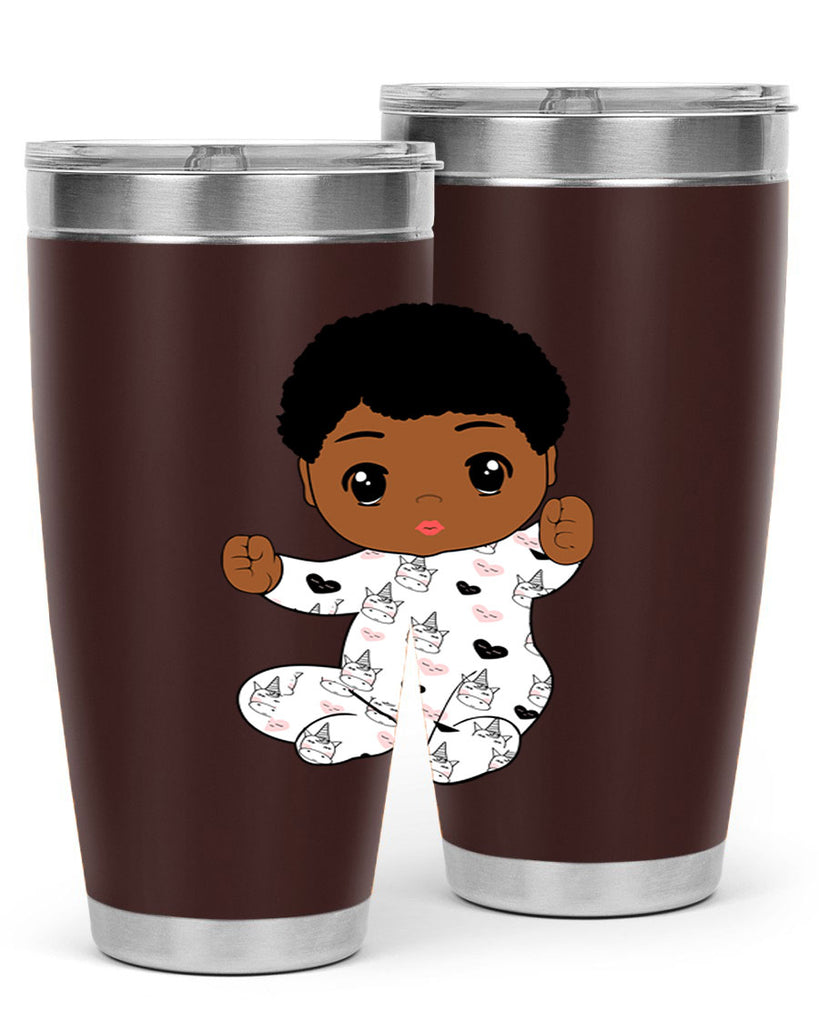 black baby boy 8#- black men - boys- tumbler