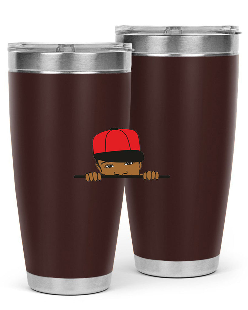 black boy 3#- black men - boys- tumbler