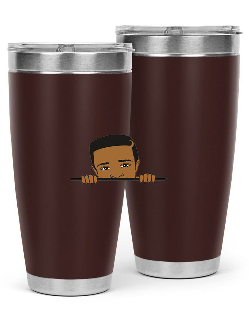 black boy 5#- black men - boys- tumbler