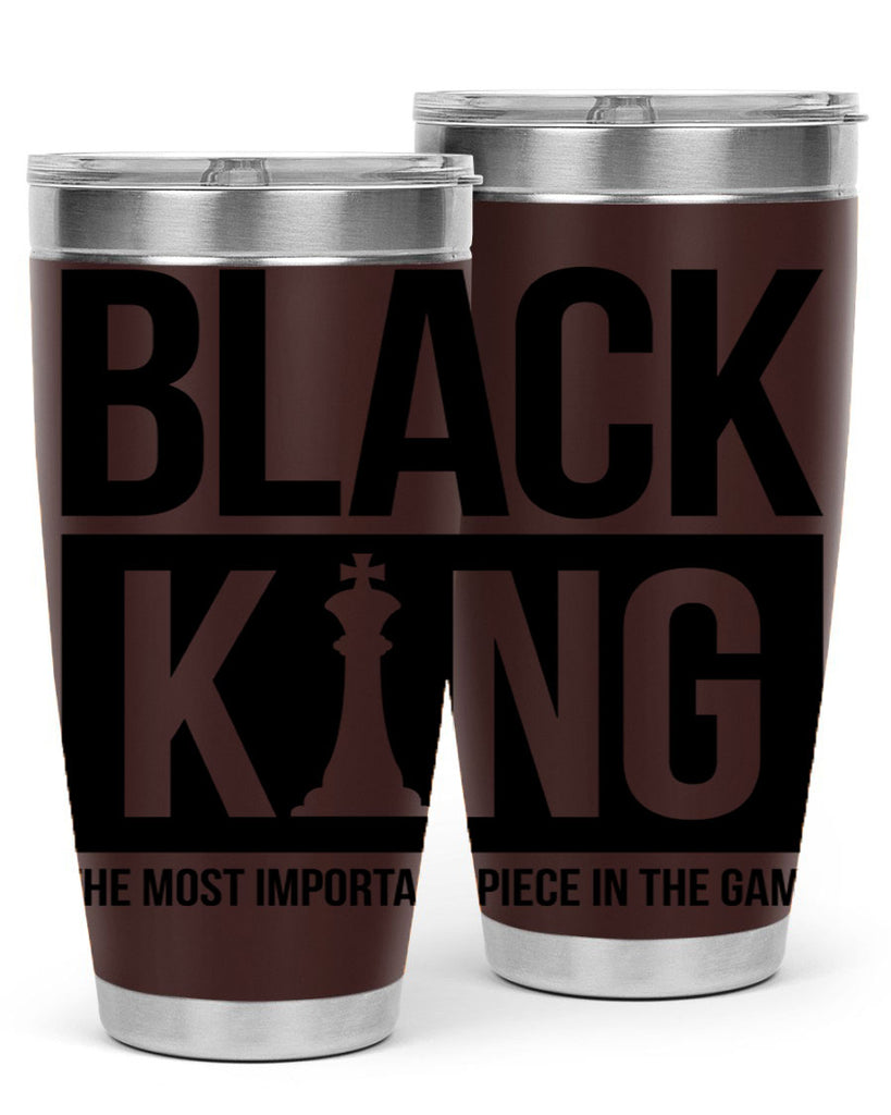 black king 234#- black words phrases- Cotton Tank
