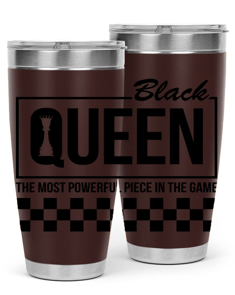 black queen chess checkered 221#- black words phrases- Cotton Tank
