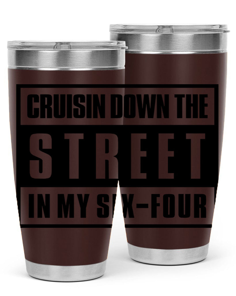 cruisin down the street 181#- black words phrases- Cotton Tank