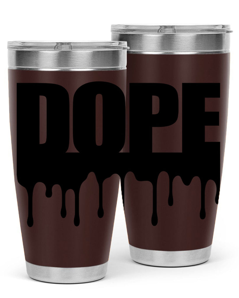 dope drip 166#- black words phrases- Cotton Tank
