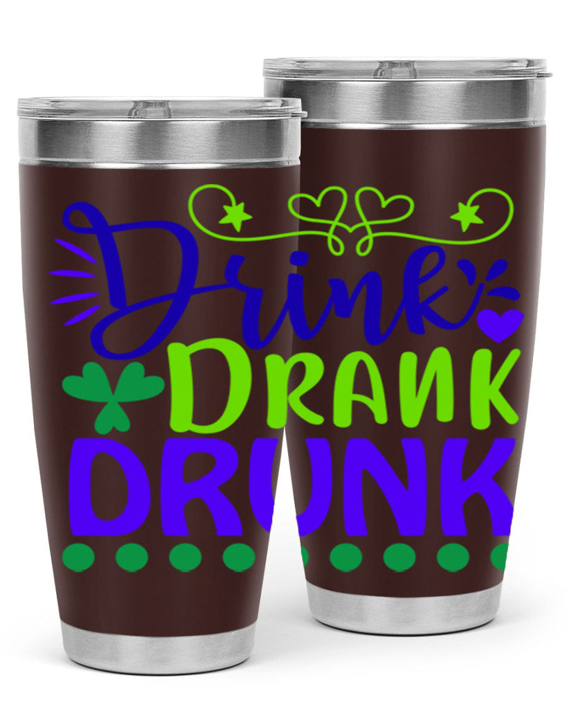 drink drank drunk 22#- mardi gras- Tumbler