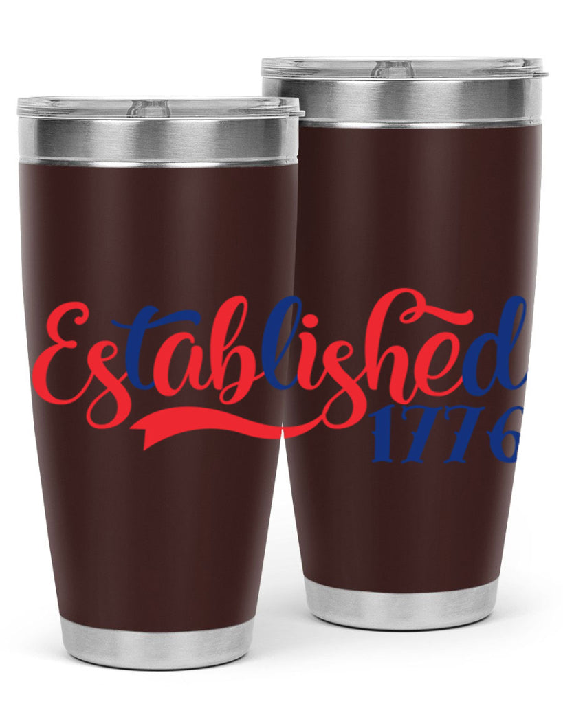 established Style 46#- Fourt Of July- Tumbler