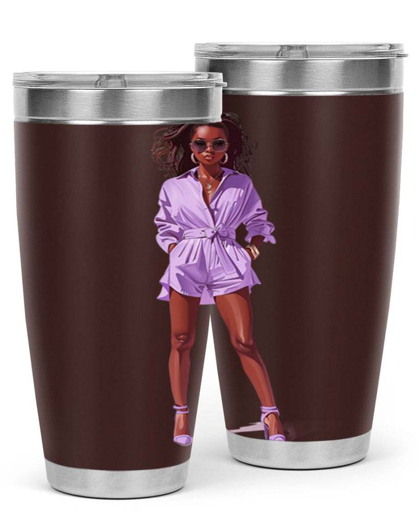 fashion girl in lavender 64#- fashion- Cotton Tank