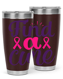 find a cure Style 12#- breast cancer- Tumbler