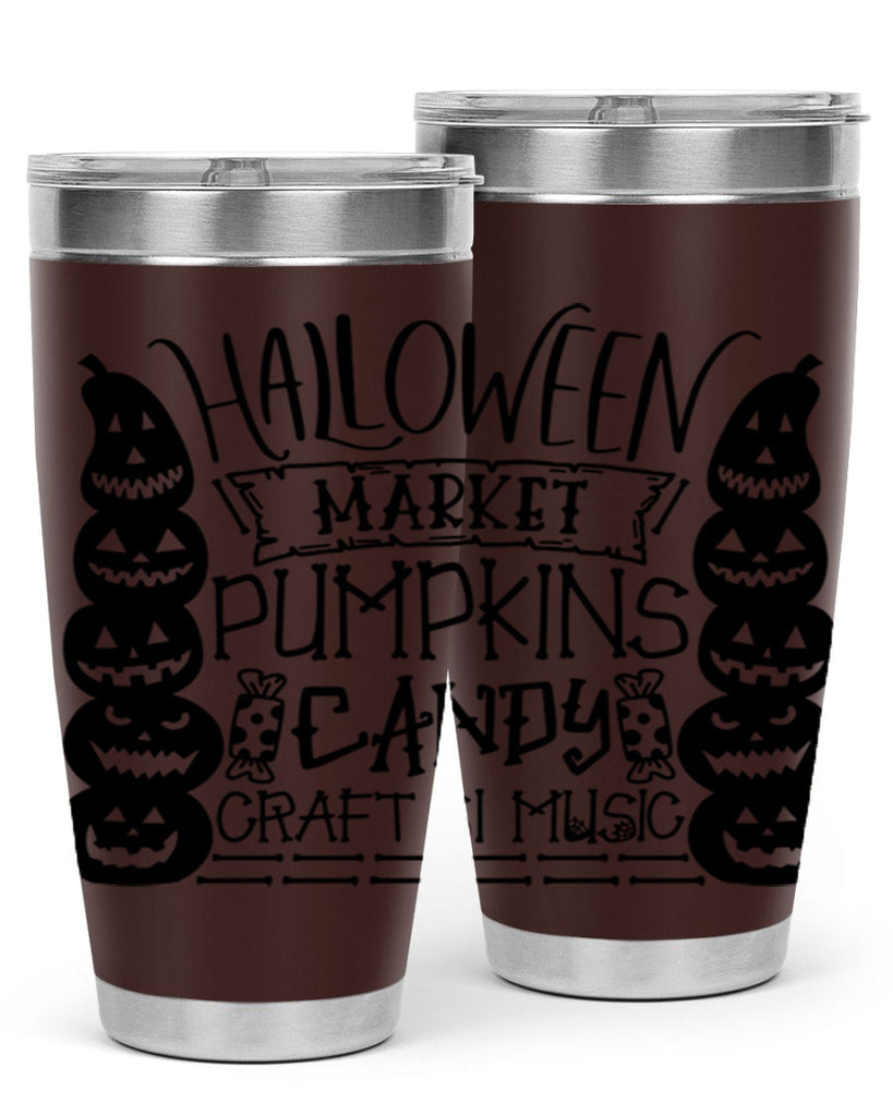 halloween market pumpkins candy 73#- halloween- Tumbler