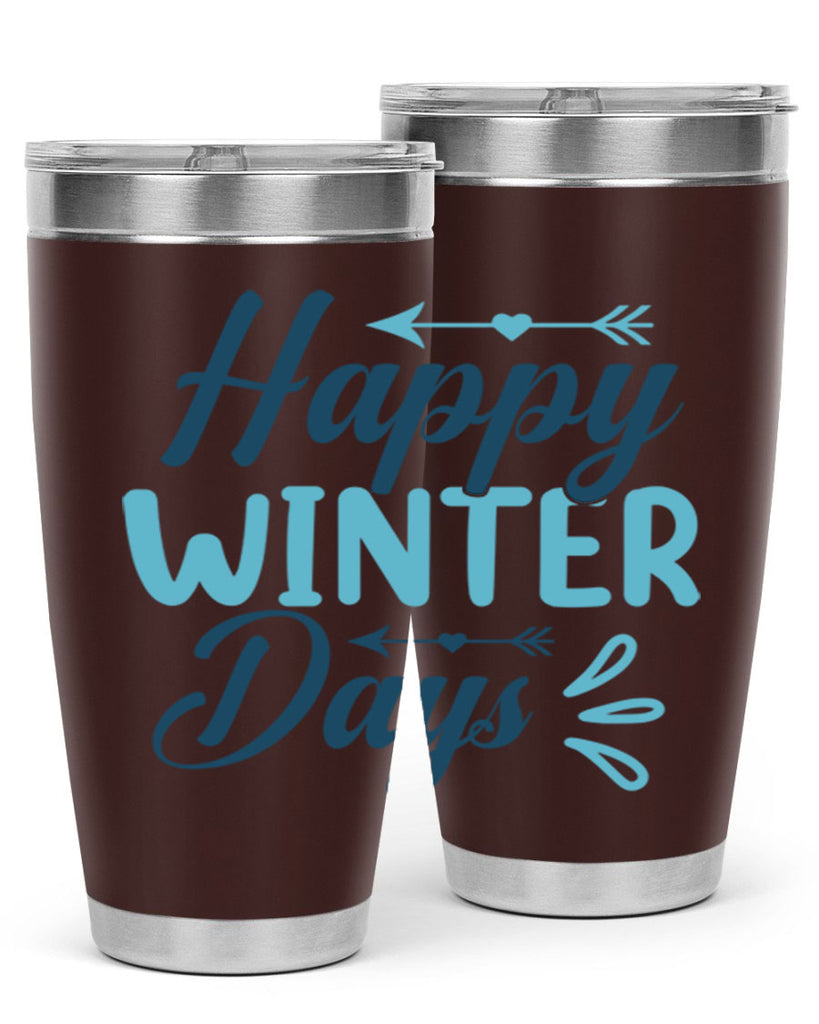 happy winter days 120#- winter- Tumbler