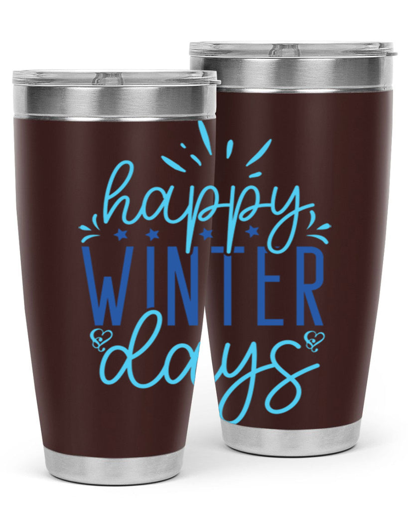 happy winter days 121#- winter- Tumbler