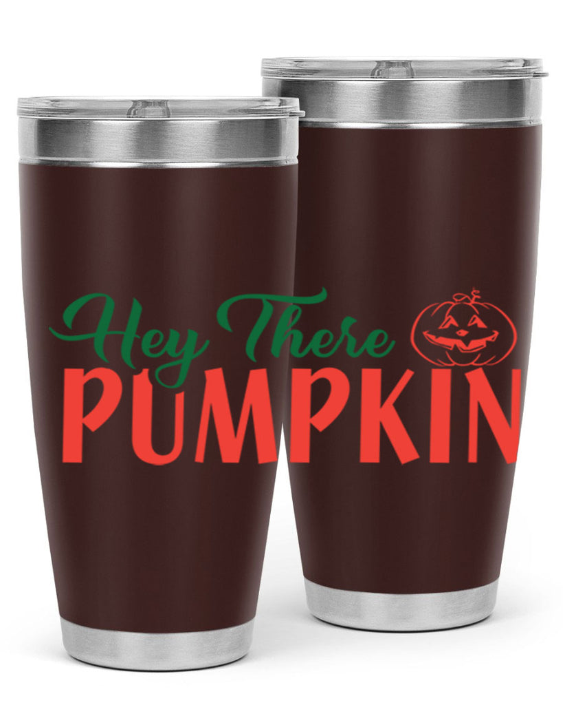 hey there pumpkin 305#- fall- Tumbler