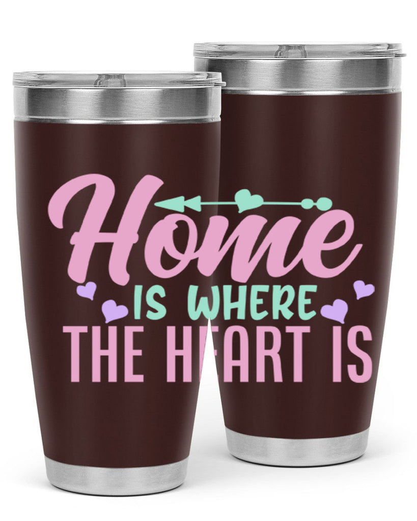 home is where the heart is 39#- home- Tumbler
