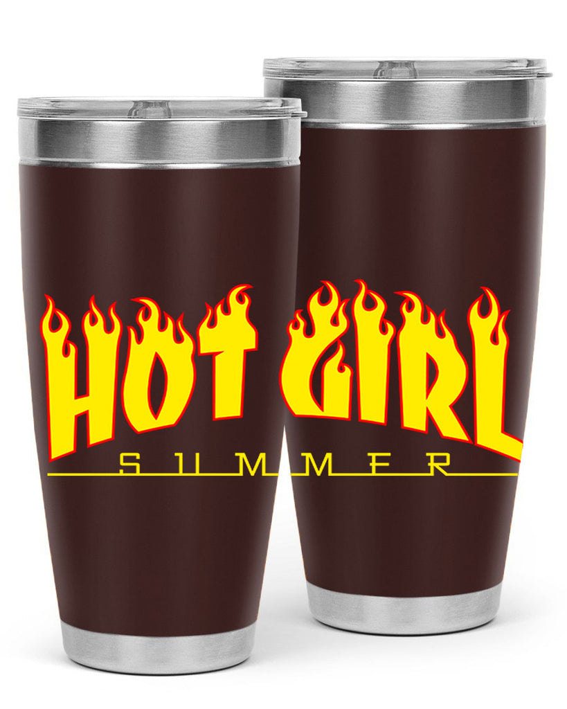 hot girl  summer fire 123#- black words phrases- Cotton Tank