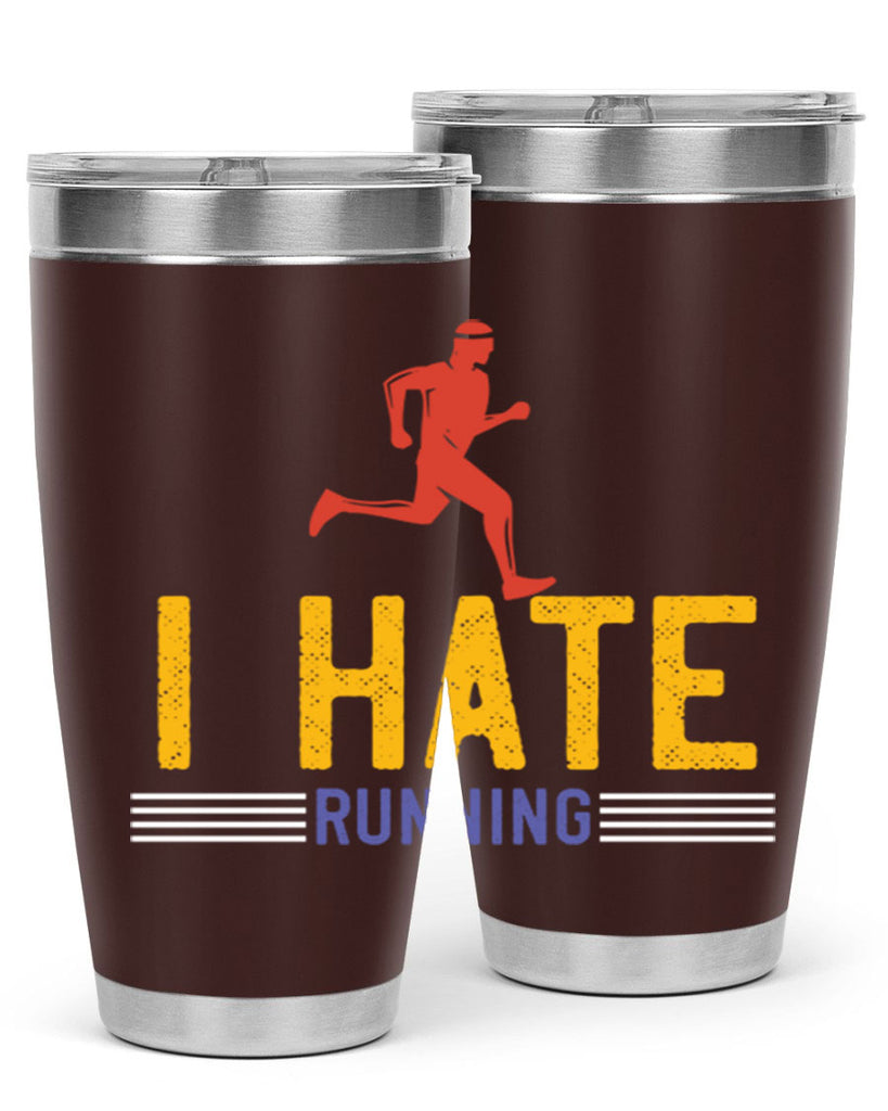 i hate running 40#- running- Tumbler