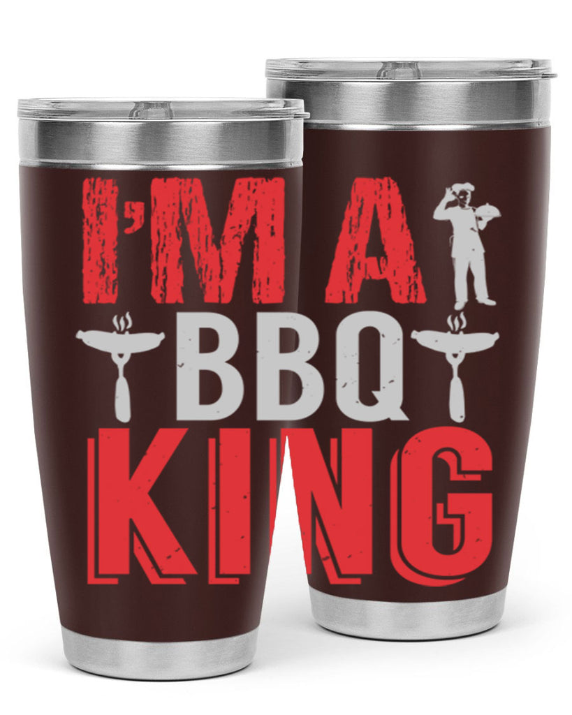 im a bbq king 34#- bbq- Tumbler