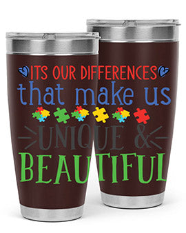 its our differences that make us unique beautiful Style 27#- autism- Tumbler