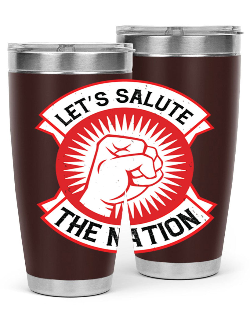 lets selut the nation Style 126#- Fourt Of July- Tumbler