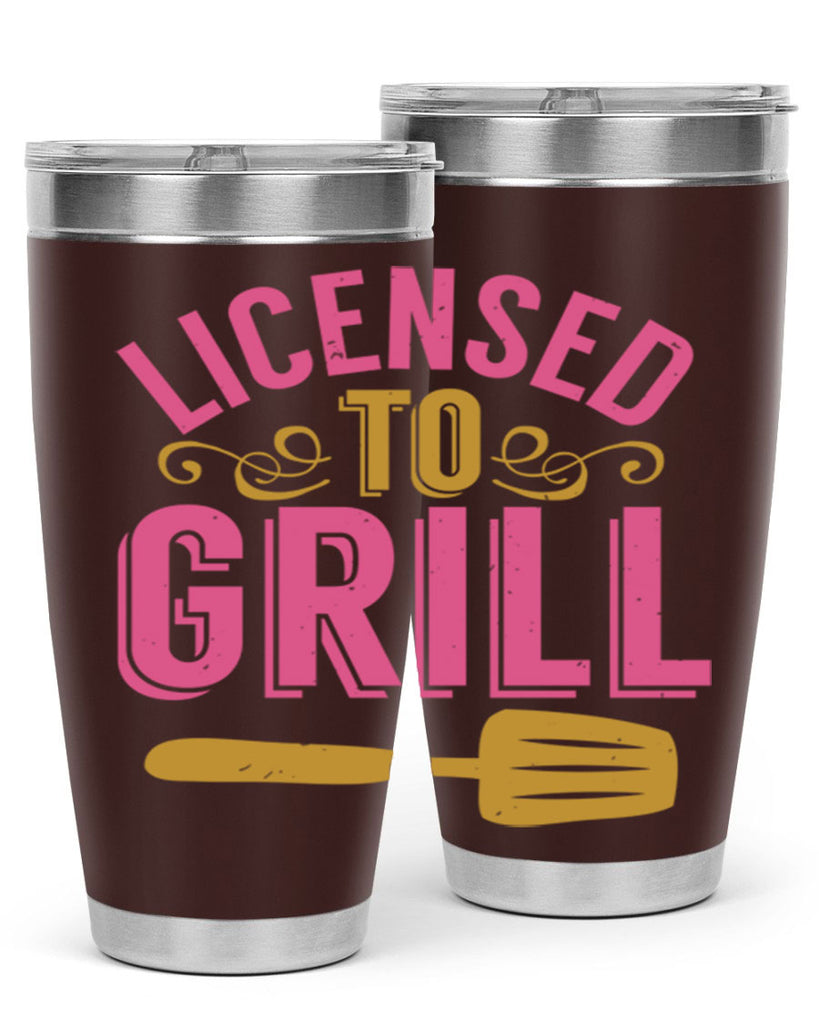 licensed to grill 24#- bbq- Tumbler